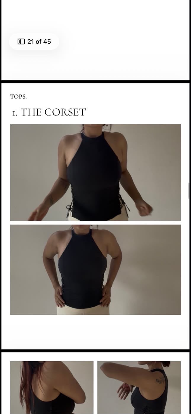 lace corset. (top).