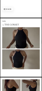 lace corset. (top).